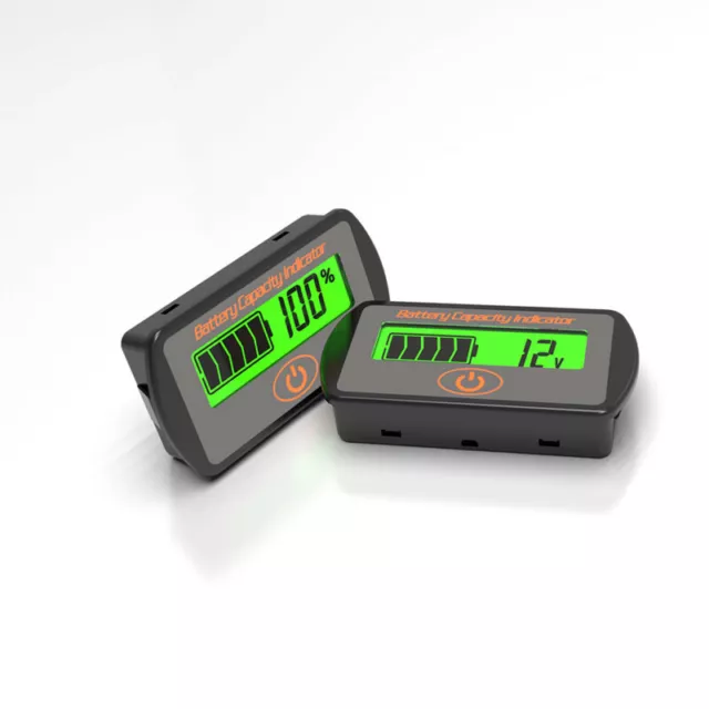 LCD 6-63V Blei Säure Batterie Anzeige Kapazität Status Voltmeter Moniter 2