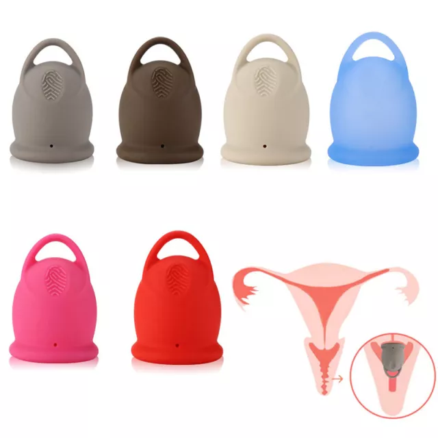 2 Sizes Soft Silicone Feminine Sensitive Period Menstrual Cup Reusa^.^