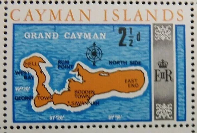 CAYMAN ISLANDS 1969 SG225 QEII 2½d. GRAND CAYMAN  -  MNH