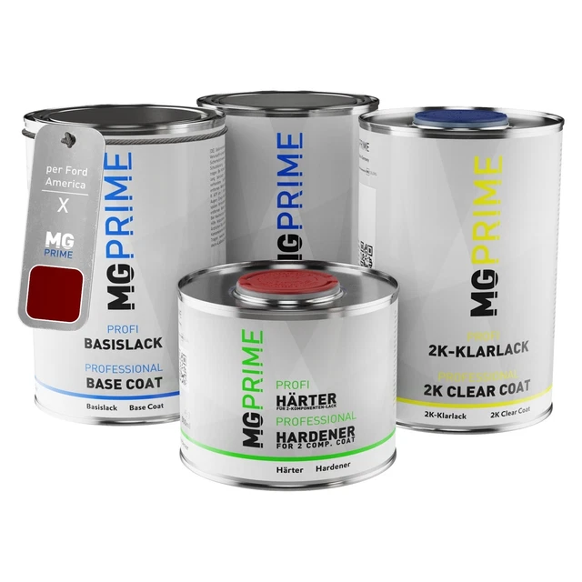 Vernice per auto Kit barattolo per Ford America X Vintage Burgundy Metallic 3,5L