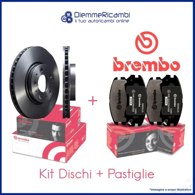 Kit Dischi + Pastiglie Brembo Anteriori Per Toyota Yaris 258Mm 05->