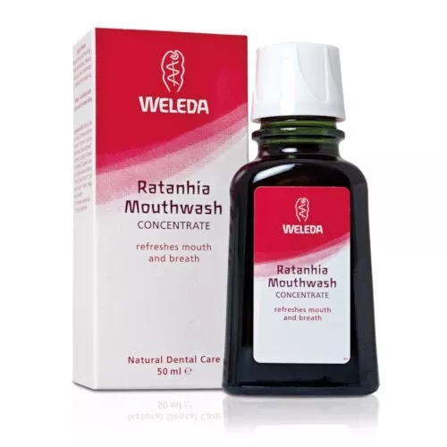 Weleda Ratanhia Mundwasser 50ml-8er Pack