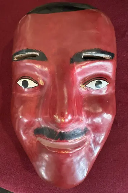 Vtg Guatemalan "Moor" Mask/Dance of the Christians & Moors Handcarved Mexico