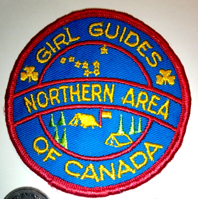 Click Guide Canada 1960S-70S GIRL SCOUTS Guides Of Canada Northern Area Patch Badge Crest ...