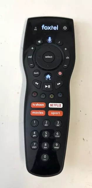Genuine Foxtel Voice iQ4 iQ3 Remote Netflix Button - Brand New