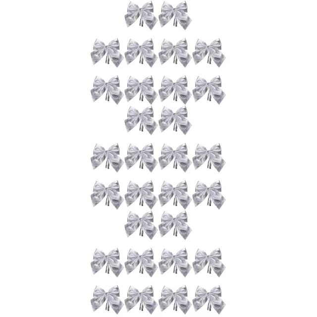 72 Pcs christmas wreath bows Topper D'arc De Noël Arc De Guirlande De Noël Décor