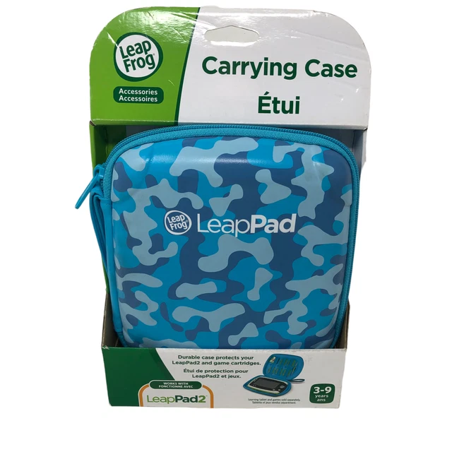 NIP LeapPad Carrying Case LeapPad 2 Holds System & Games  Blue Camouflage Camo