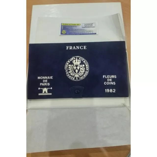 FRANCE 1982 SERIE FDC Fleur De Coin COFFRET 11 monnaies 1 centime à 100 Francs