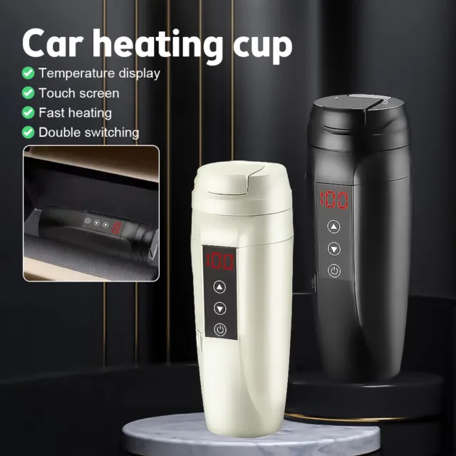450ml Car 12V24V 90W Thermal Insulation Electric Kettle Water Heater Heating Cup