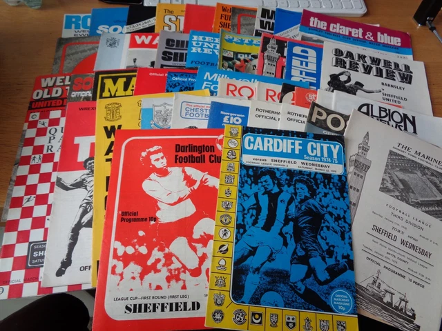 40 Sheffield Wednesday Away Programmes 1970s 1 00 Picclick Uk