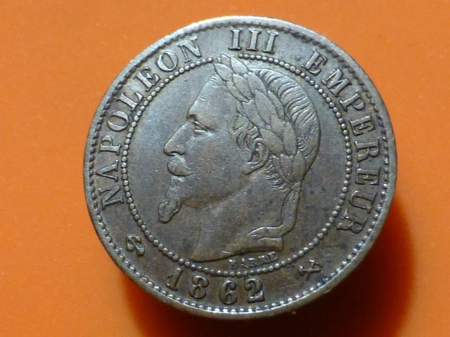 1 Centime - Napoleon Iii - 1862 K - Recherchee & Belle Qualite Ttb !