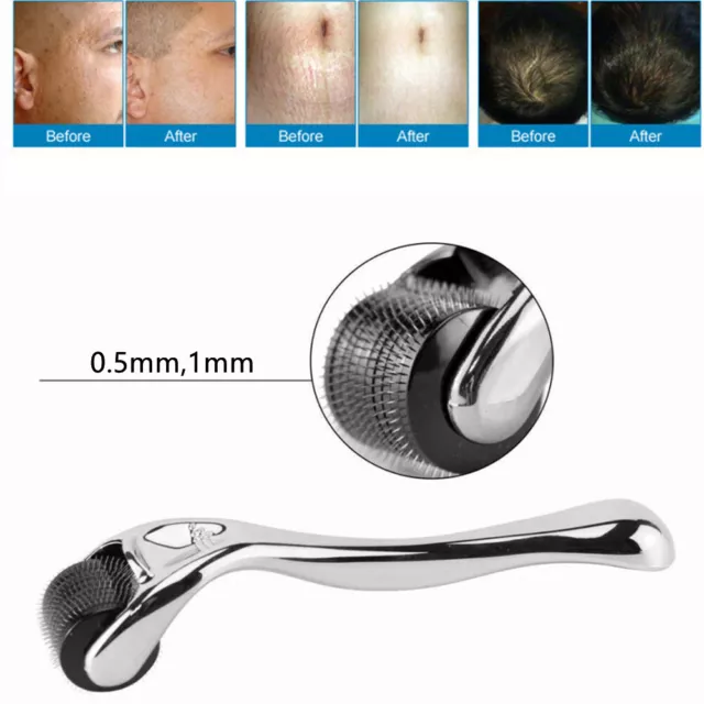 540 Titanium Micro Derma Roller 1.0 mm For Acne Scars Wrinkles,Beard, Hair Loss.