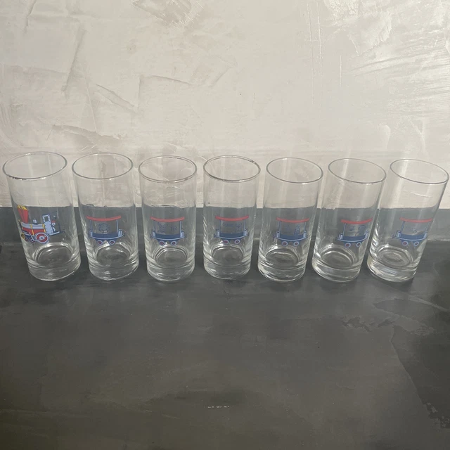 7 verres train locomotive educatif