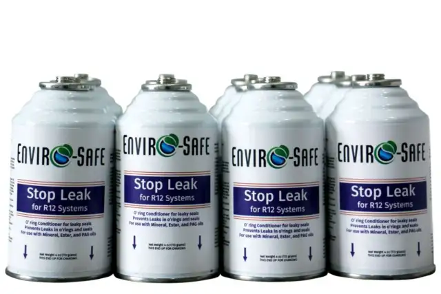 Envirosafe Auto A/C Refrigerant stop leak for R12, case of 12 4oz cans