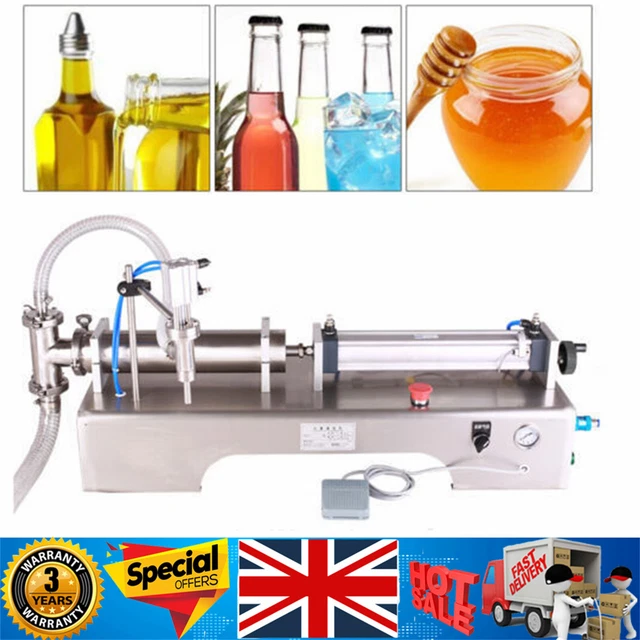 Olio shampoo macchina per riempimento liquido e pasta 100-1000 ml 40 bottiglie/min UK!