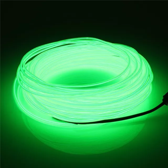 Neon Light EL Wire Soft Tube Neon Glow Car Rope Tape Cable Strip Light Decor 3