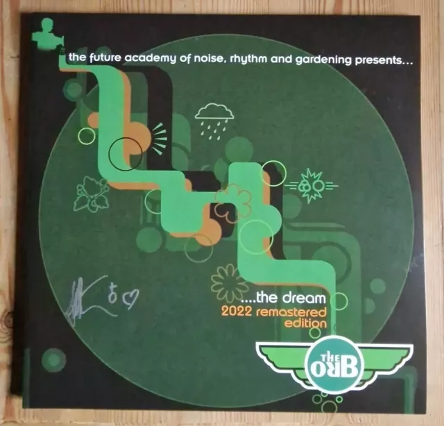 The Orb The Dream signiert grün Dbl Vinyl LP LSD flüssiges Sounddesign LSD154LP