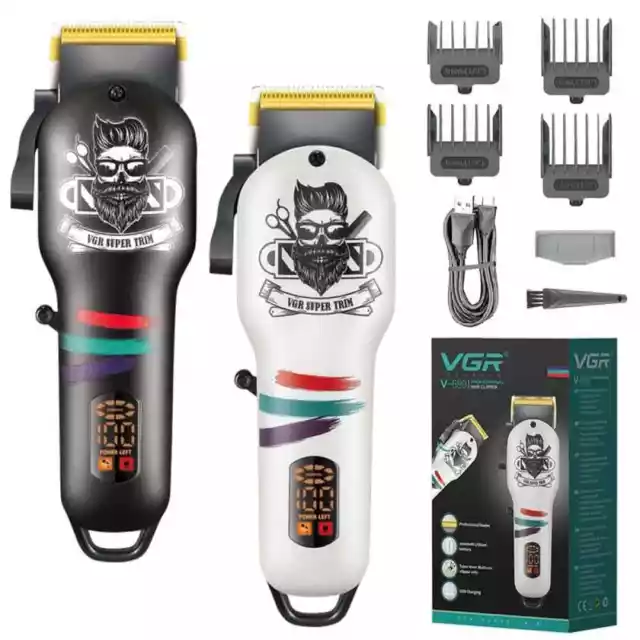 Professional Electric Rechargeable Adjustable Cordless Hair Clipper For Men