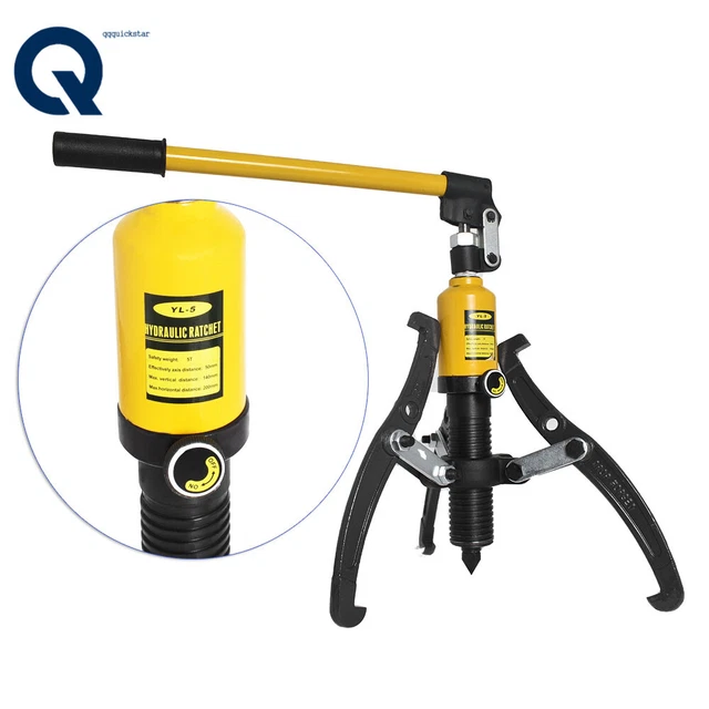 HYDRAULIC GEAR PULLER Pulling 3in1 Pumps Oil Tube Drawing Machine 5T w