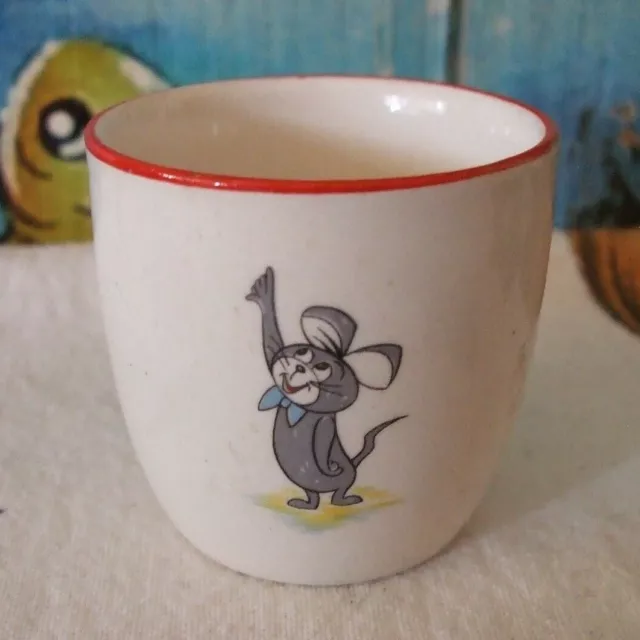 Rare Huckleberry Hound Pixie & Dixie Vintage Egg Cup Ridgway Potteries England 2