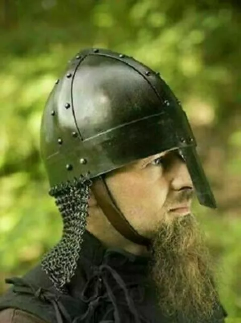 Medieval Viking Nasal Helmet Armor Reenactment Costume Sca Larp Armour