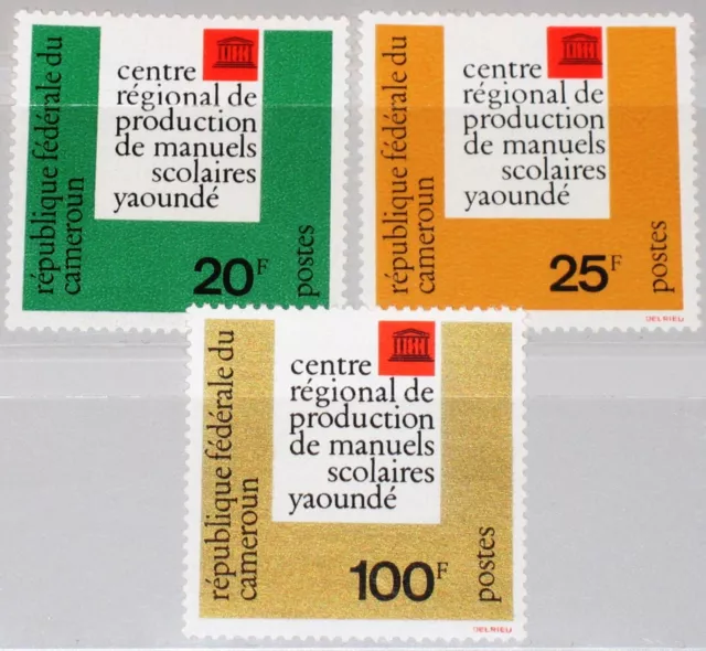 CAMEROUN KAMERUN 1963 391-93 386-88 UNESCO production school books Yaoundé MNH