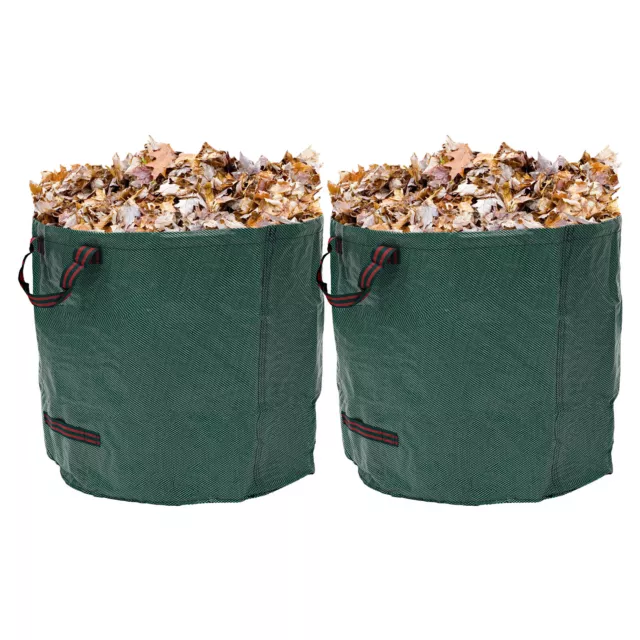 2x Lawn Garden Bags Reusable Yard Leaf Waste Bags-Storage Bag, Trash Can 106 Gal