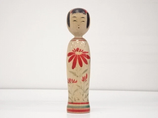 43899# TRADITIONAL JAPANESE CRAFT / KOKESHI DOLL (18.4 cm)/ ARTISAN WORK