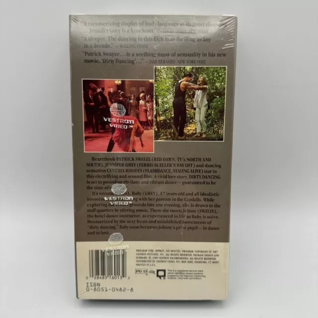 Dirty Dancing 1987 1988 Sealed Vhs Vestron Watermark £15.10 - Picclick Uk