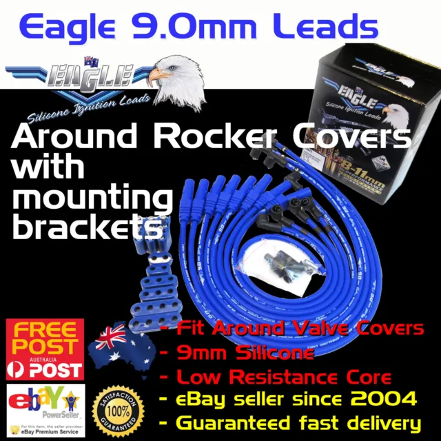 Eagle 9mm Around Rocker Cover Ignition Spark Plug Leads Fits Cleveland + Mounts
