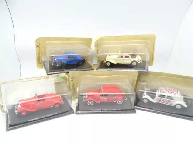 UH / Norev Presse 1/43 - Lot de 5 Citroen Traction M