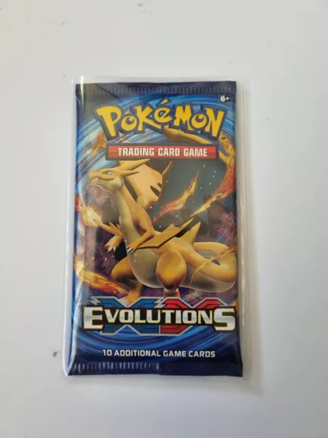 Pokemon Xy Evolutions Booster Pack - Charizard Artwork -With  Protector Sleeve