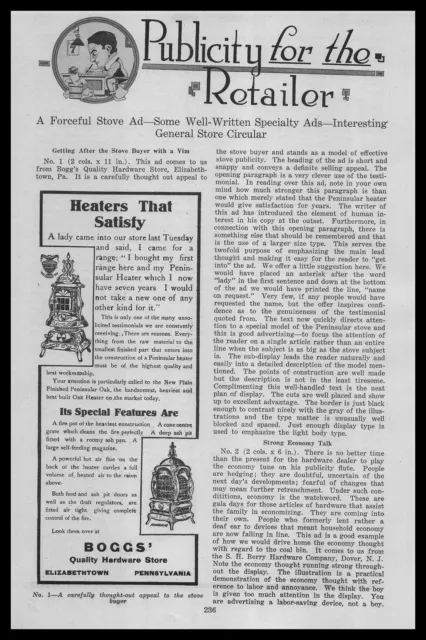 1914 W J Pette & Co. Hardware Store Dolls Oklahoma City 2-Page Article Print Ad