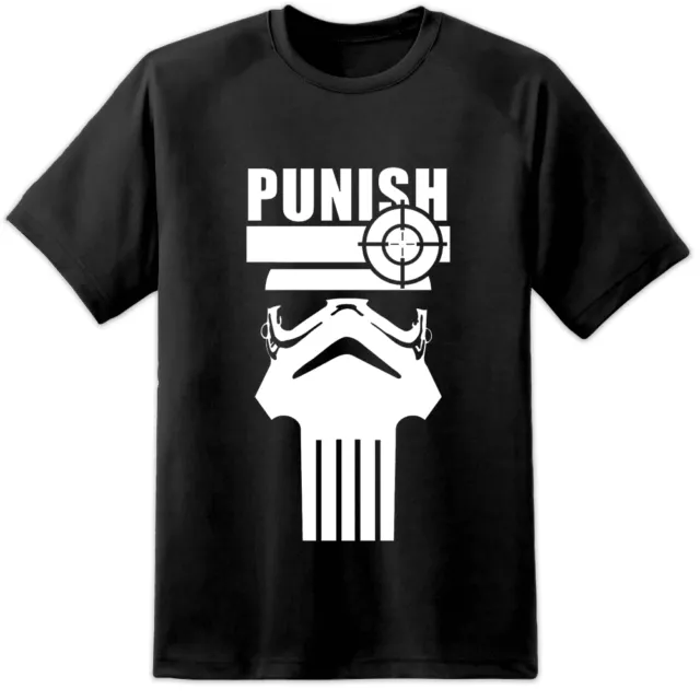Mens Star Wars Punisher Stormtrooper T Shirt (S-3XL) Rogue One Episode 8 VIII