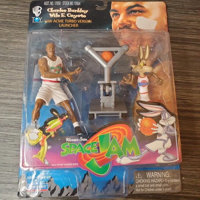 VTG 1996 SPACE Jam Charles Barkley & Wile E. Coyote Action Figure