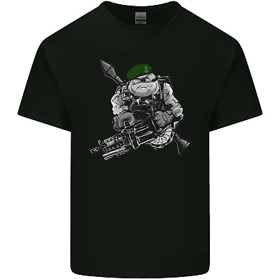 Royal Marine Bulldog Commando Soldier Mens Cotton T-Shirt Tee Top