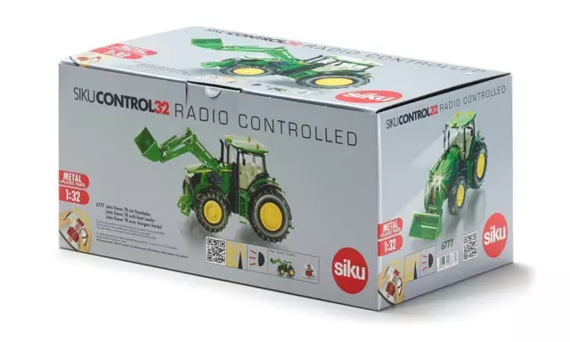 Neu + OVP: Siku 6777 Control32  John Deere 7R  mit Frontlader Traktor RC  TOP