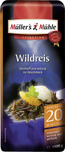 Müllers Mühle Wildreis herzhaft nussig würzig Selection 1000g