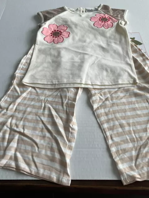 Gorgeous Rare Editions Girl's 2-Piece Outfit Top & Pants Size 5 NWT $44.00