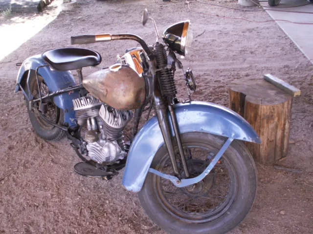 1949 Harley-Davidson rolling basket