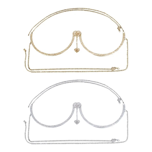 Chaîne De Corps String En Strass Cristal Rouge - Lingerie Bijou Pour Femmes - Neuf Sans Emballage
