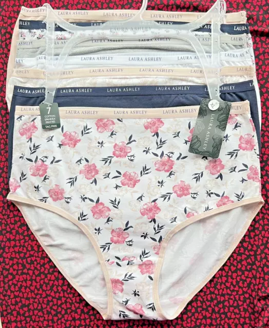 LAURA ASHLEY WOMENS Underwear Small Briefs 5 Pairs Floral Panties Mixed  Colour £31.11 - PicClick UK