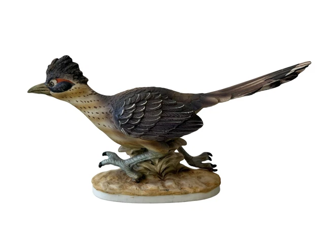 Vintage Lefton Road Runner Bird Ceramic Hand Painted Figurine KW3209