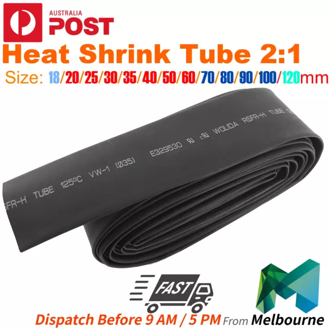 Heat Shrink tube Heatshrink wrap tubing Insulation wire cable sleeve ratio 2:1