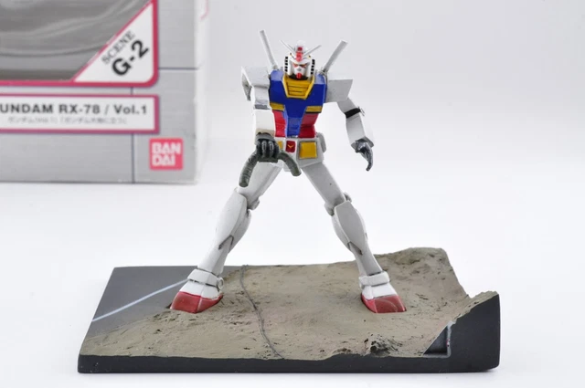 MINI DIORAMA GUNDAM RX-78 Mobile Suit Bandai Polystone Collection du