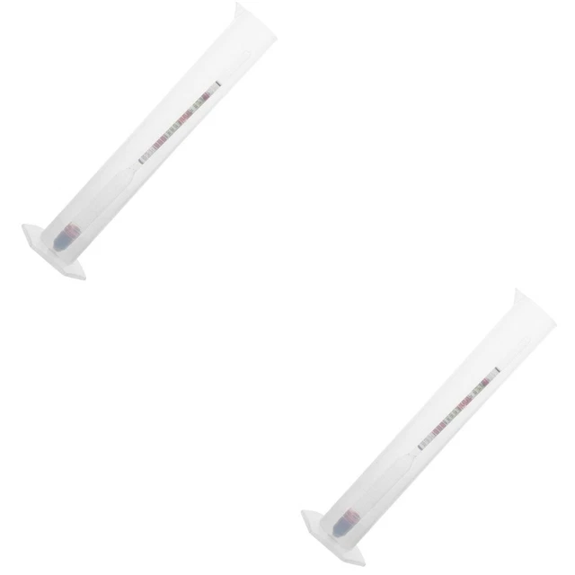 2x Kit Misuratore Vino e Cilindro Plastica Idrometro Vaso Prova Forniture Vinificazione