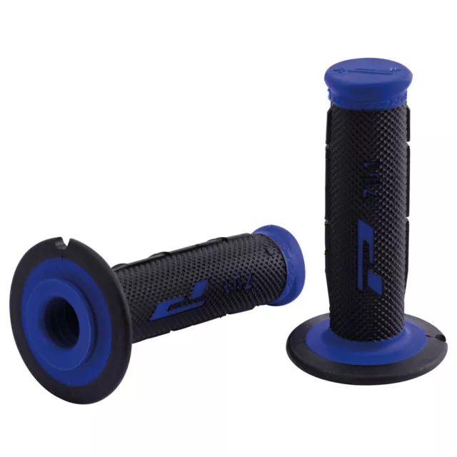 Dual MX Griffgummi "791" blau/ schwarz für 7/8" 22mm Lenker geschlossen 115 mm