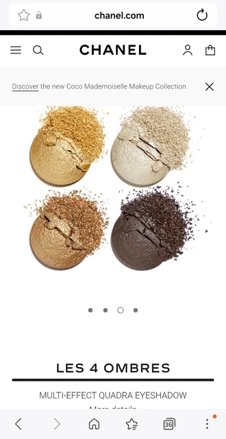 CHANEL LES 4 OMBRES 274 Codes Élégants Quad Eyeshadow Shimmer Pressed £ ...