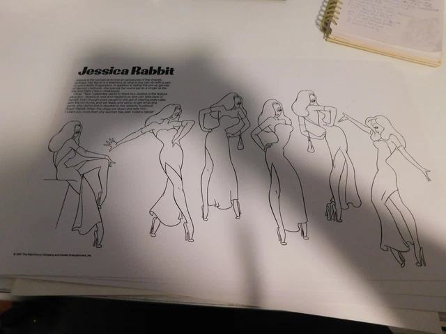 WHO FRAMED ROGER Rabbit Concept Art £65.95 - PicClick UK