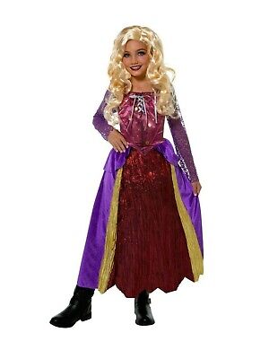 Hocus Pocus Sarah Sanderson Salem Sisters Silly Witch Child Costume Includes Wig
